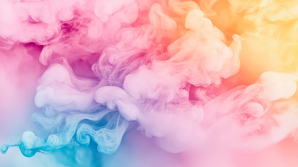 绘画梦幻烟雾五彩