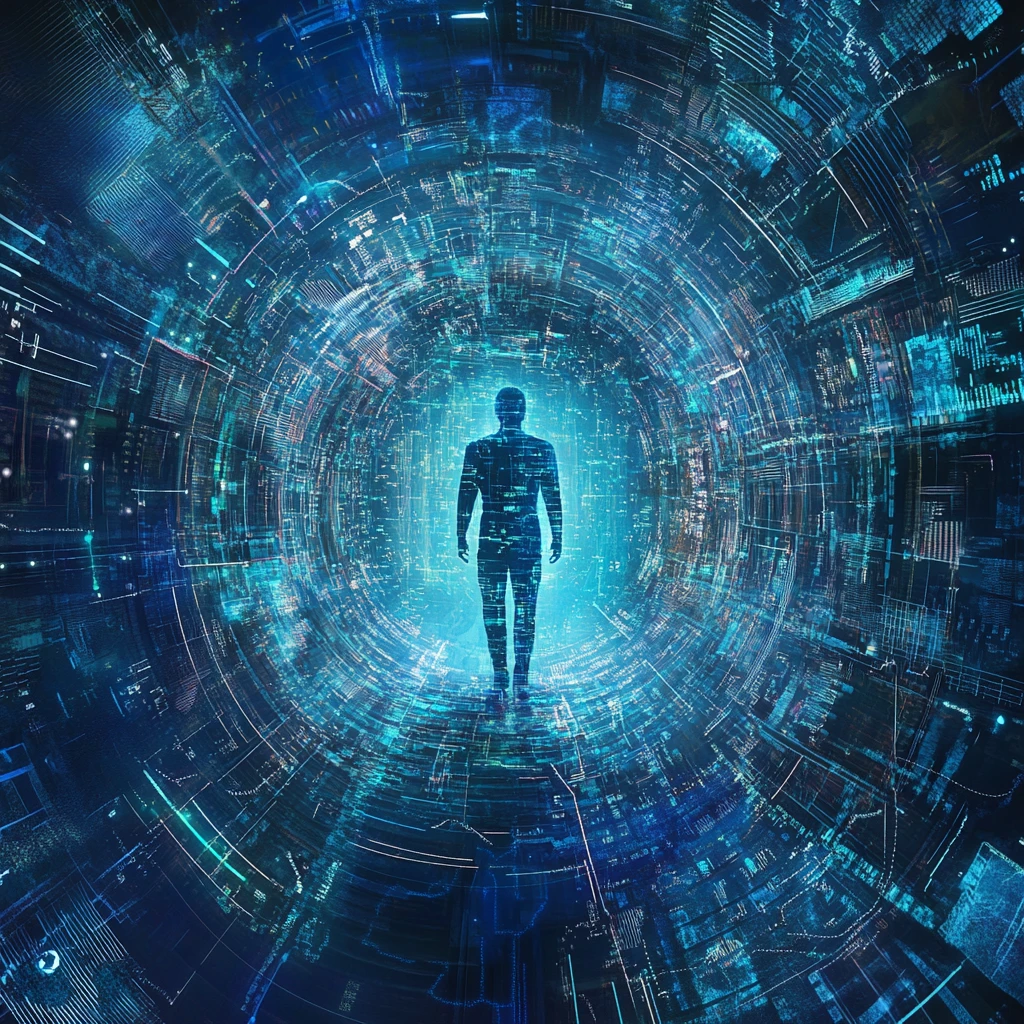 科技感人物界面