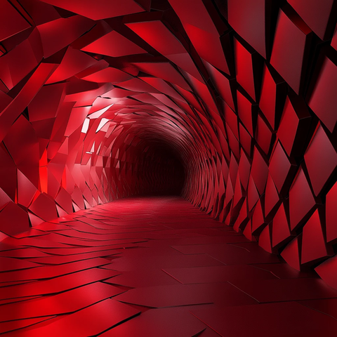 红色隧道
