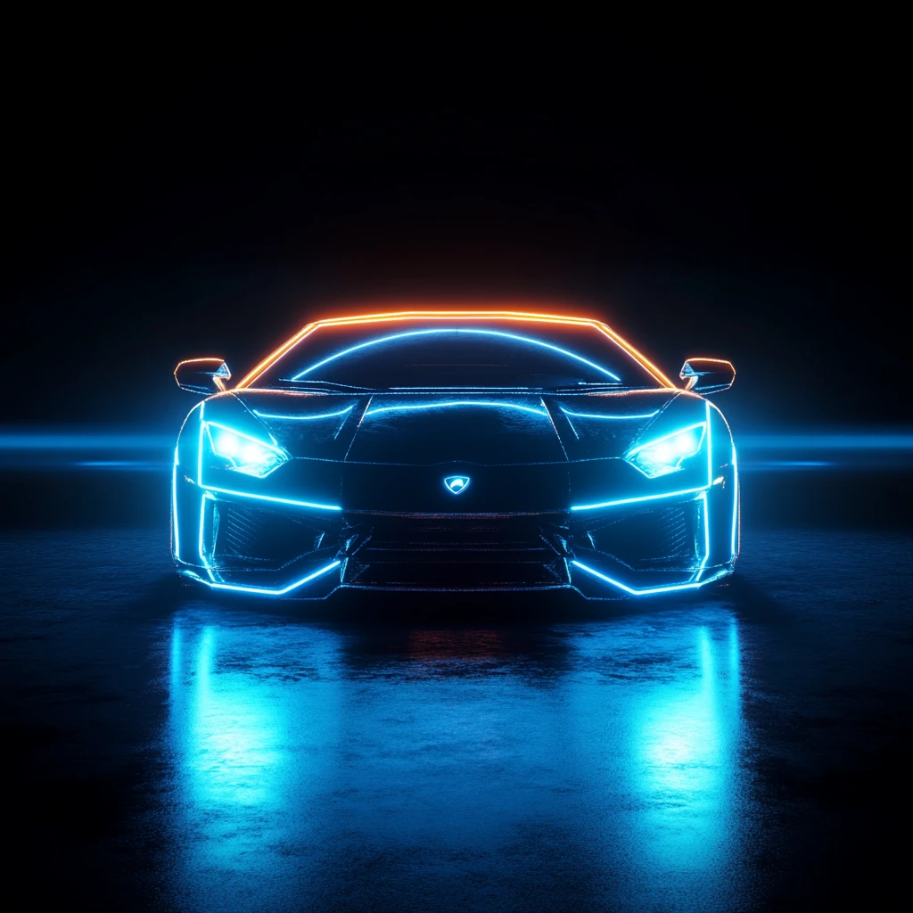 发光的车酷炫车
