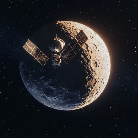 月球环绕地球运行