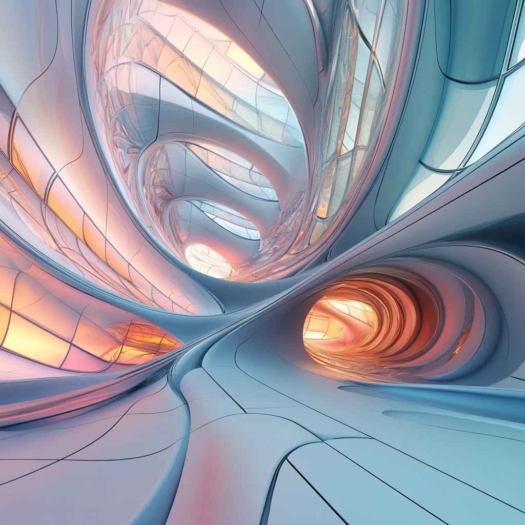 绚丽弯曲艺术背景