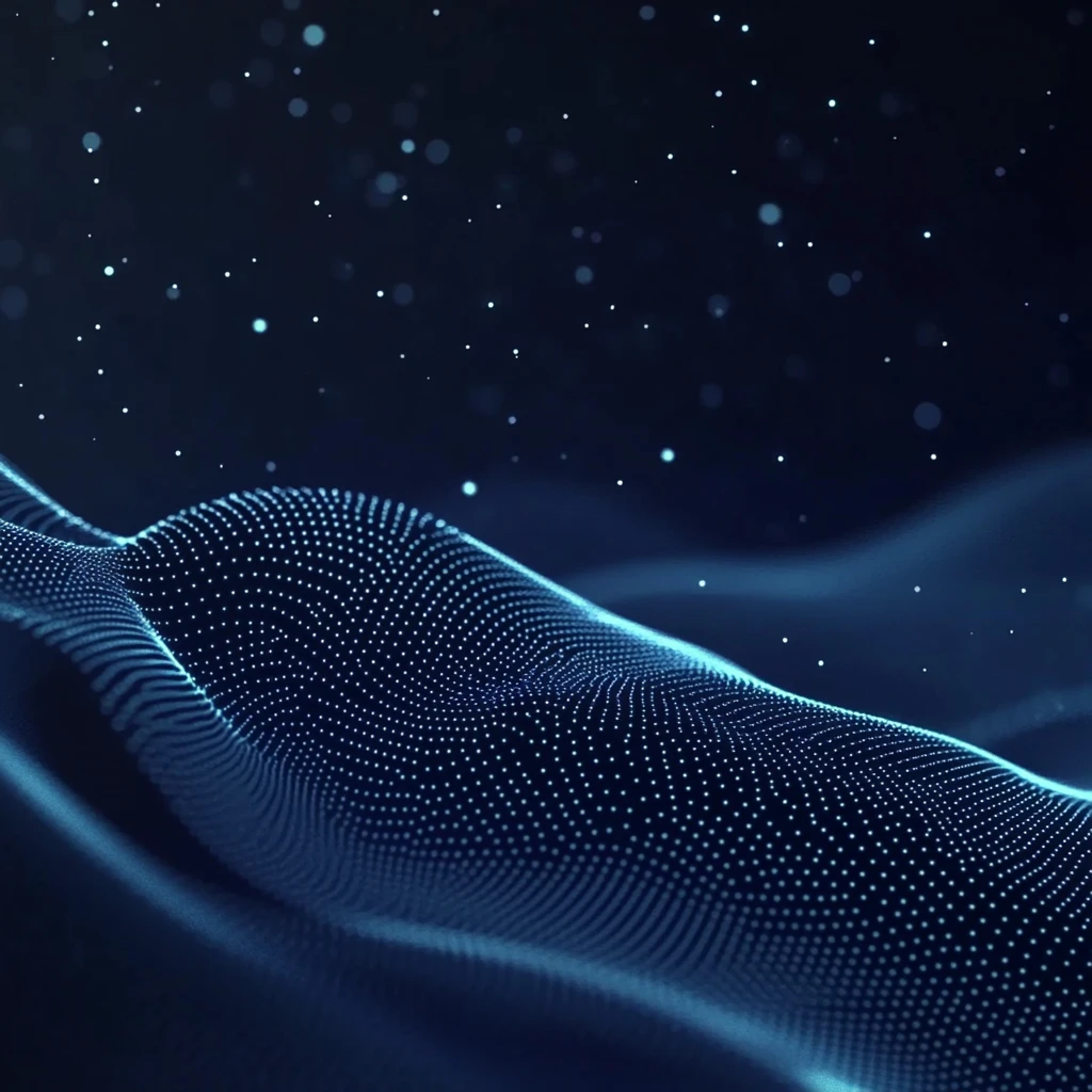 蓝色弯曲唯美科技