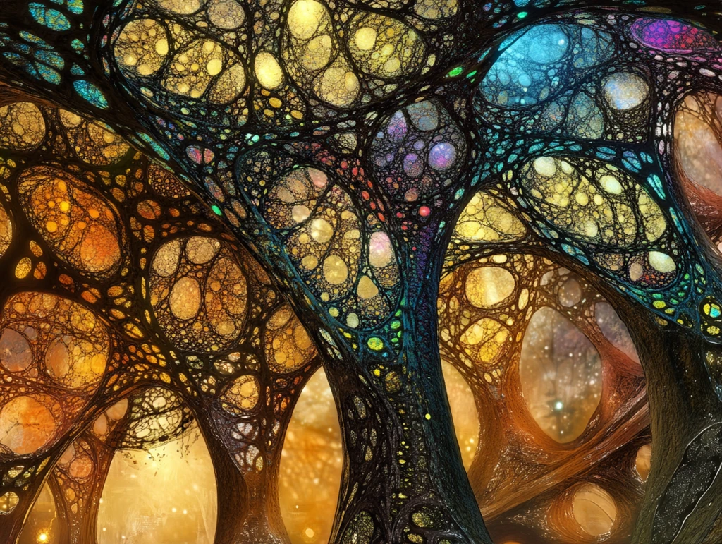 抽象线条虚幻朦胧幻影