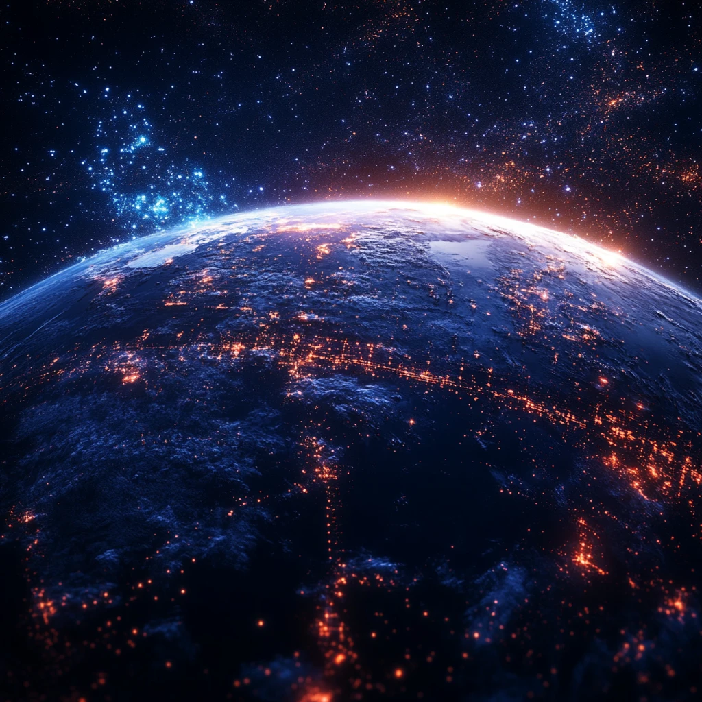 地球银河系光线