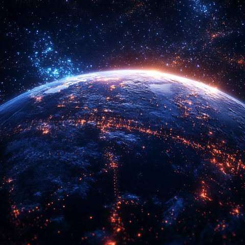 地球银河系光线