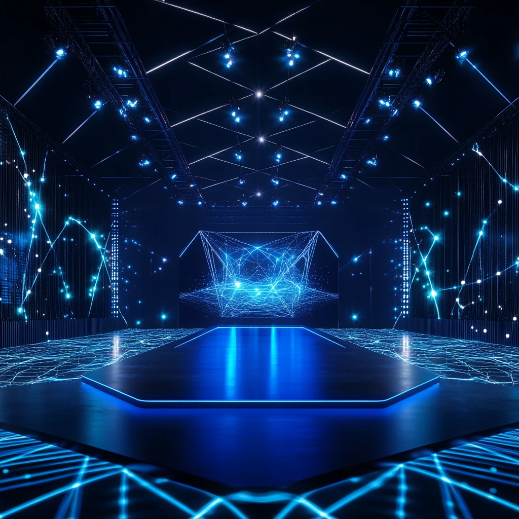 现代科技舞台背景