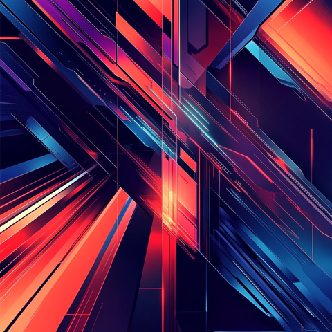 红蓝渐变科技背景