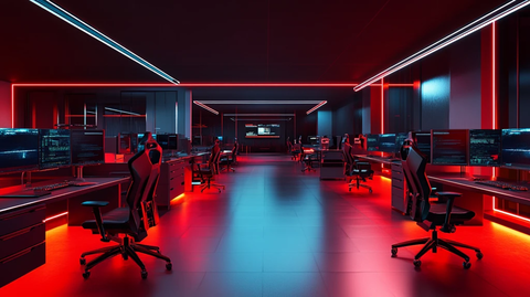 红色电竞夜空椅