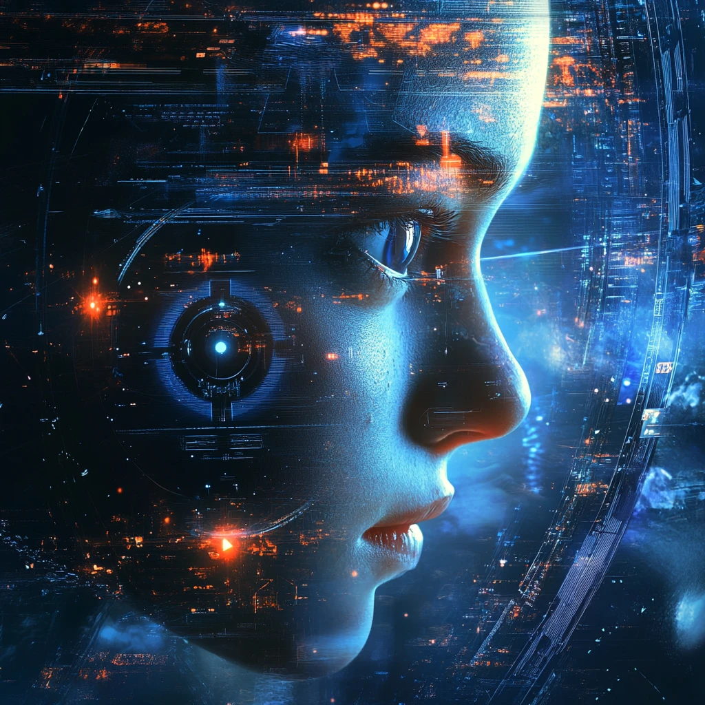 人工智能海报背景