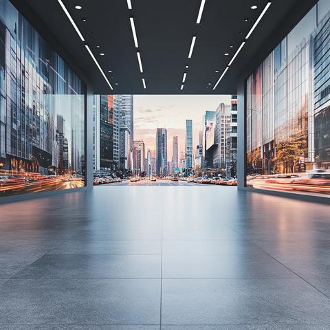 金融区建筑背景图