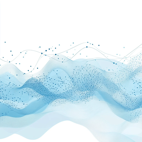 波浪水墨线条装饰