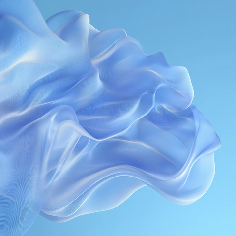 蓝色动感丝绸背景