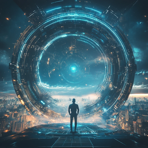 科技感人物界面