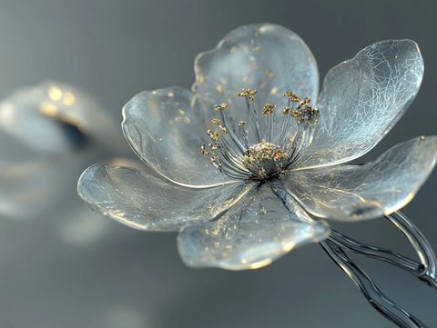 质感金属花卉素材