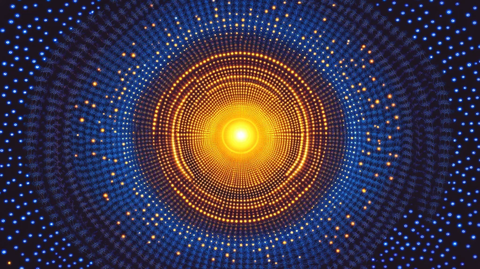 圆环放射状背景