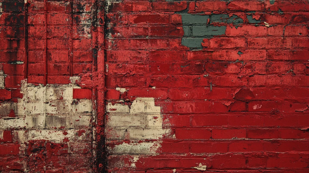 斑驳的红墙