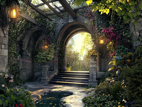梦幻城堡拱门