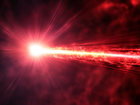 红色光晕科技感光