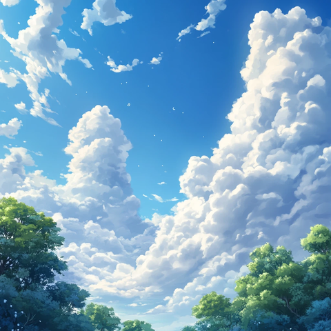 动漫中的白云