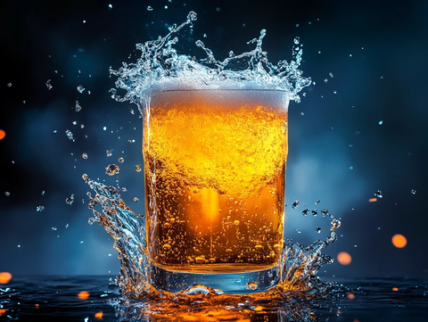 啤酒水花质感特效