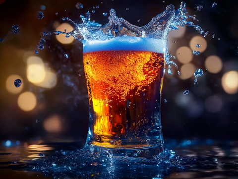 啤酒水花质感特效