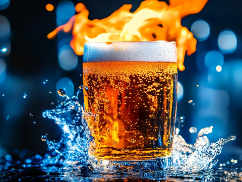 啤酒水花质感特效