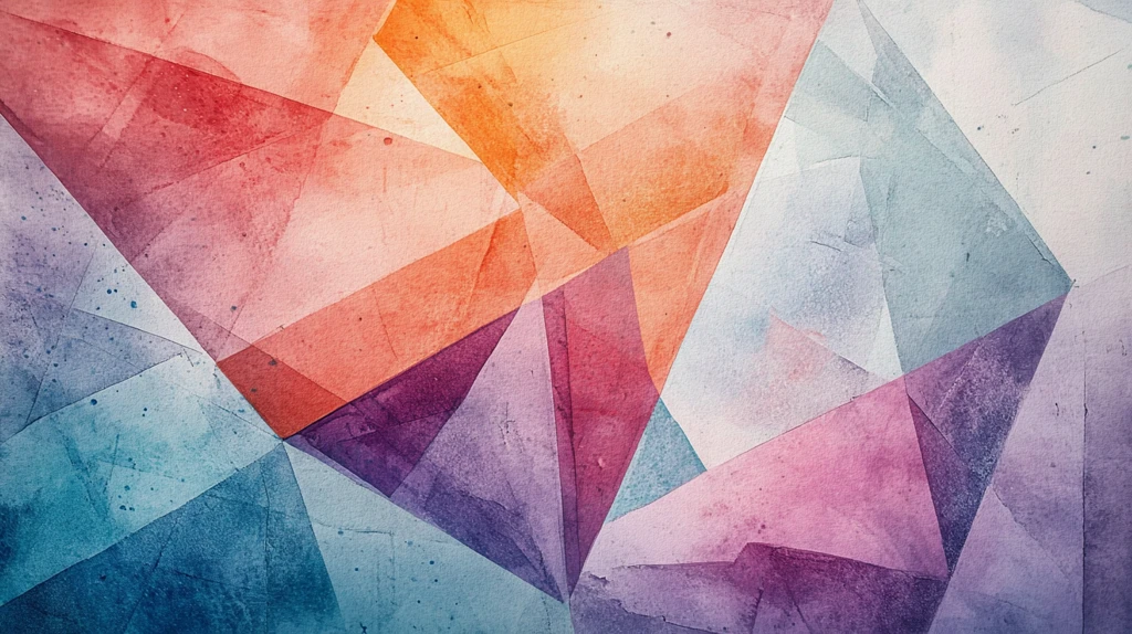 炫彩多边形背景