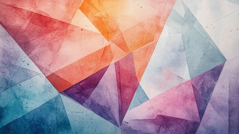 炫彩多边形背景