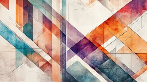 不规则几何背景墙