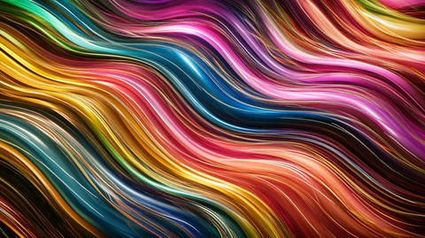高清炫彩波浪条纹