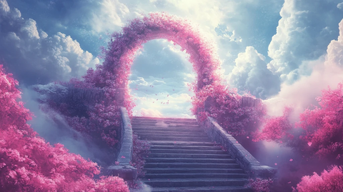 浪漫心形门头拱门