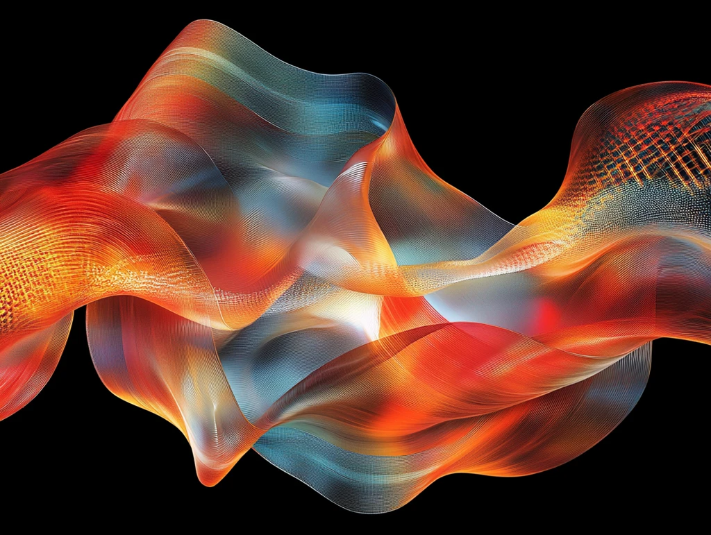 幻彩流体抽象线条背景