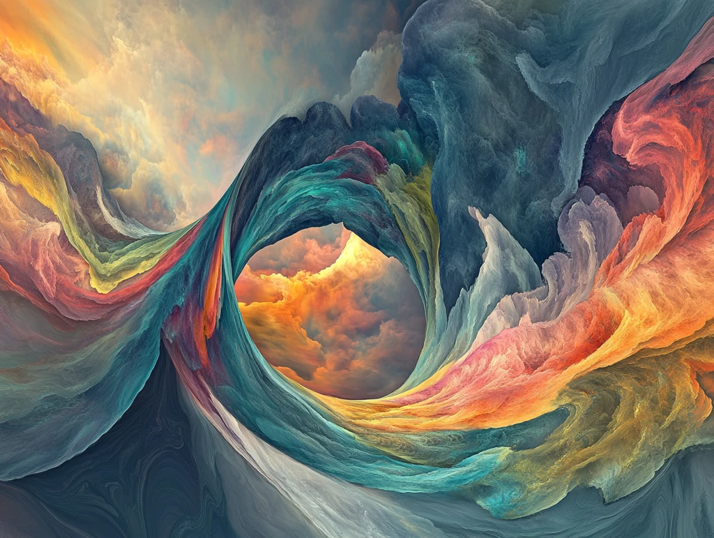 高清彩色流彩背景墙