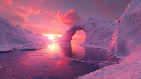 梦幻舞台背景南极冒险