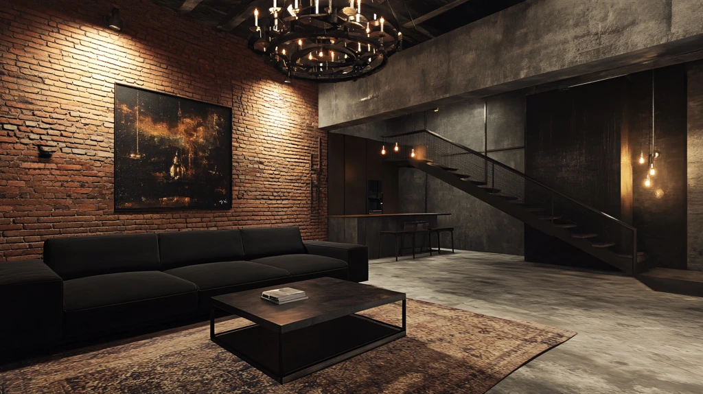 工业风客厅布置
