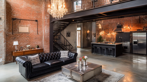 工业风客厅布局