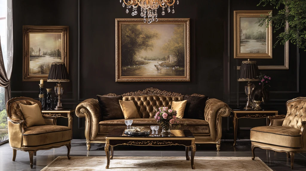 高档法式家具背景