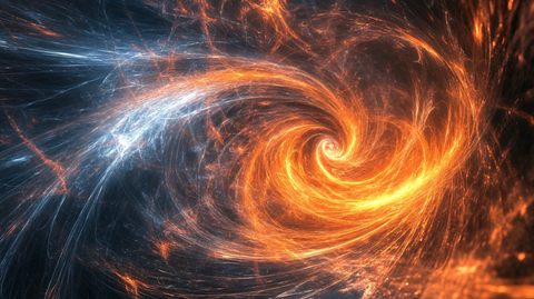 金色漩涡抽象素材