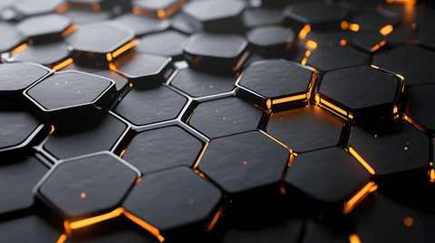 蜂窝光影光束背景