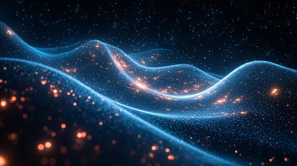 科幻感蓝色流动感背景