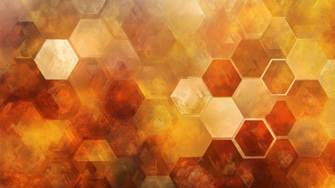 蜂窝光影光束背景