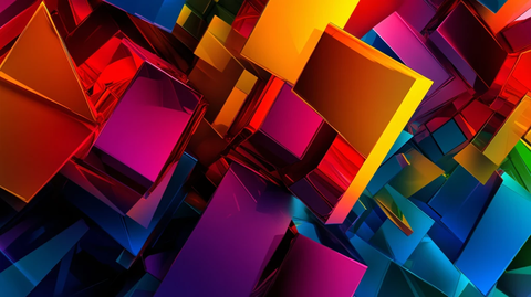 抽象立体彩色背景