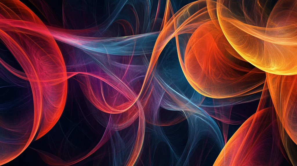 烟雾彩色动感线条