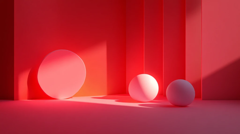 红色球体创意场景