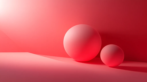 红色球体创意场景