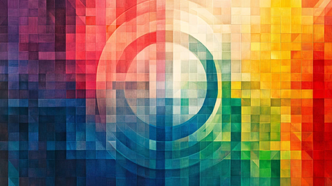 微软风方形矩阵背景