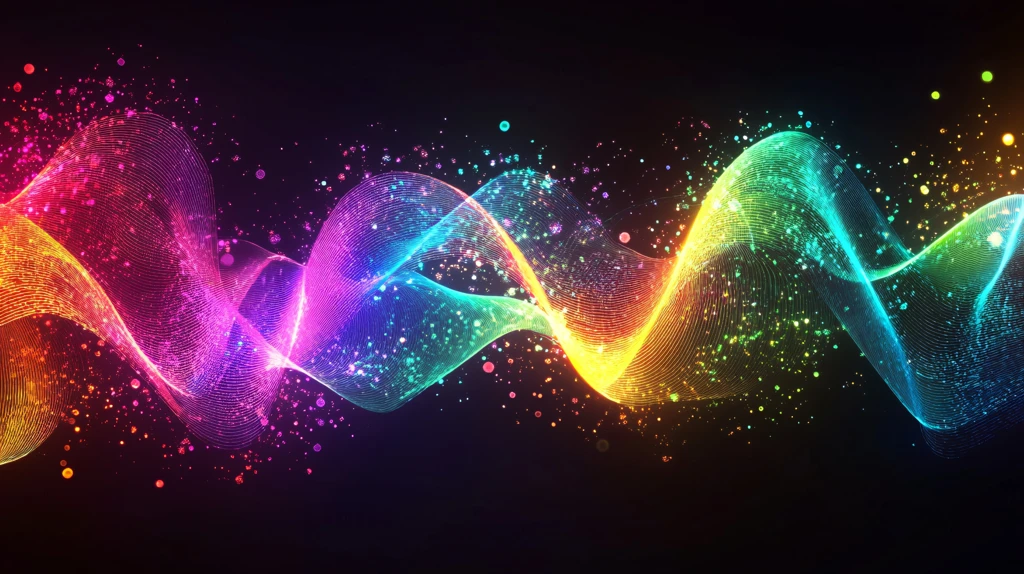 流光渐变彩色炫酷飘带