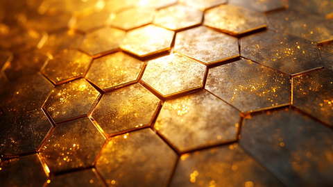 土豪金色科技背景