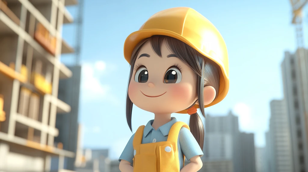 卡通开心工匠头像